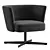 Stylish VELOUR Spoke Base Chair 3D model small image 3