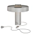 Modern Marble Desk Lamp 3D model small image 6