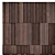 Elegant Walnut Wall Panel 3D model small image 4