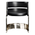 Silver Plate & Leather Chair 3D model small image 3