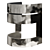 Silver Plate & Leather Chair 3D model small image 4