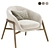 Elegant Cassia Armchair, TrioSetColor 3D model small image 1