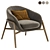 Elegant Cassia Armchair, TrioSetColor 3D model small image 2