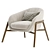 Elegant Cassia Armchair, TrioSetColor 3D model small image 4