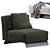 Modern Minotti Twiggy Armchair Design 3D model small image 4