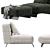 Modern Minotti Twiggy Armchair Design 3D model small image 5