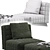 Modern Minotti Twiggy Armchair Design 3D model small image 7