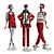  Festive Mannequins in Pajamas 3D model small image 1