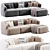 Modern Modular Corner Sofa Set 3D model small image 4