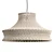 Handwoven White Rope Pendant Shade 3D model small image 1