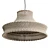 Handwoven White Rope Pendant Shade 3D model small image 5