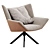 Luxury Gustav Armchair by Vandenberg 3D model small image 2