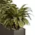 Urban Green Plant Benches Set 3D model small image 2