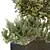 Urban Green Plant Benches Set 3D model small image 3