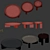 Wooddi Olape Set of Coffee Tables 3D model small image 3