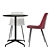 Modern Chair & Table Set 3D model small image 5