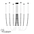 Modern Black Metal Chandelier Fixture 3D model small image 1