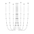 Modern Black Metal Chandelier Fixture 3D model small image 2