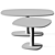 Modern Cement Outdoor Garden Table 3D model small image 4