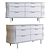 Sleek Arciform Bureau in Oak 3D model small image 4