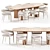 Syrah Geometric Dining Set 3D model small image 2