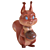 Corona Squirrel Figurine Sculpture 3D model small image 8