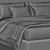 Elegant Duomo Mono Bed Frame 3D model small image 3