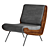 Elegant Modern Italian Lounge Chair 3D model small image 2