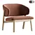 Modern Upholstered Easy Chair Wolfgang 3D model small image 1