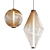 Elegant LED Glass Pendant Lamp 3D model small image 2