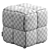Lavender Linia Pouf 3D model small image 3