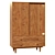 Vintage Style Wardrobe, Quilda 3D model small image 1