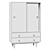 Vintage Style Wardrobe, Quilda 3D model small image 2