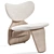 Sculptural Modern Armchair Design 3D model small image 1