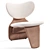 Sculptural Modern Armchair Design 3D model small image 3