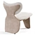 Sculptural Modern Armchair Design 3D model small image 6