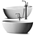 Flaminia App Pietraluce Bathtub | Freestanding 3D model small image 1