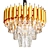 Regal Crystal Chandelier Gold Silver 3D model small image 2