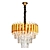 Regal Crystal Chandelier Gold Silver 3D model small image 3