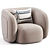 Modern Chic VOLTA Armchair Design 3D model small image 2