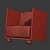 Lux Linen Lounge Chair 3D model small image 3