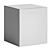 Modern Marble Black Side Table 3D model small image 3