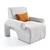 Elegant Lounge Set with Ottoman 3D model small image 5