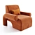 Elegant Lounge Set with Ottoman 3D model small image 6