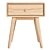 Vintage Spindle-Leg Bedside Table 3D model small image 5