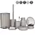 Modern Bath Accessory Collection SONO 3D model small image 1