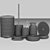 Modern Bath Accessory Collection SONO 3D model small image 3
