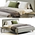 Stylish Morteens Polsterbett Mattress Bed 3D model small image 1