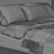 Stylish Morteens Polsterbett Mattress Bed 3D model small image 3