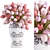 Tulips Bouquet in Vase 3D model small image 1